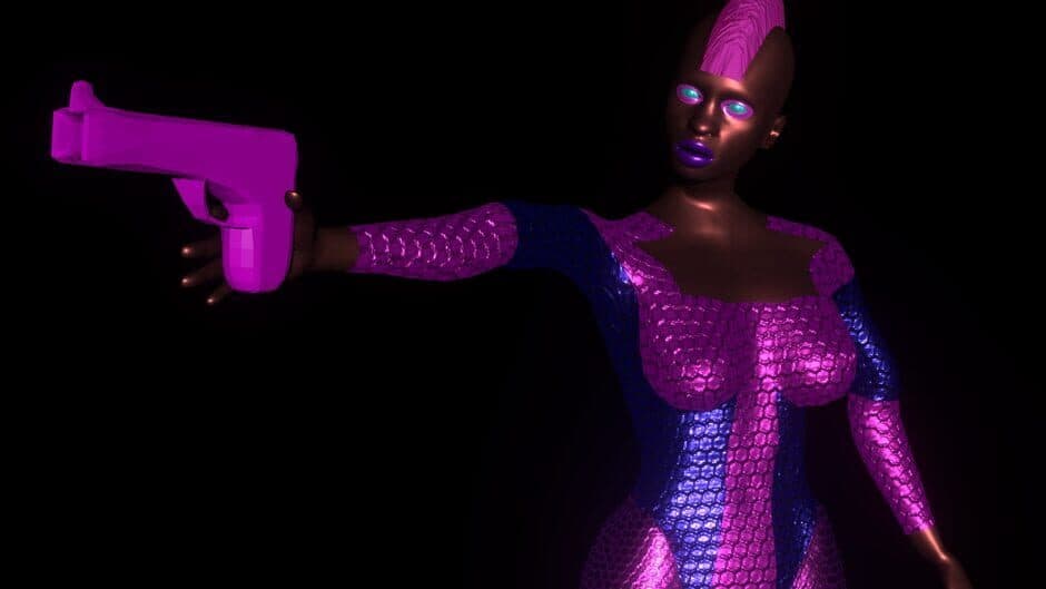 Lady in a Leotard With a Gun banner