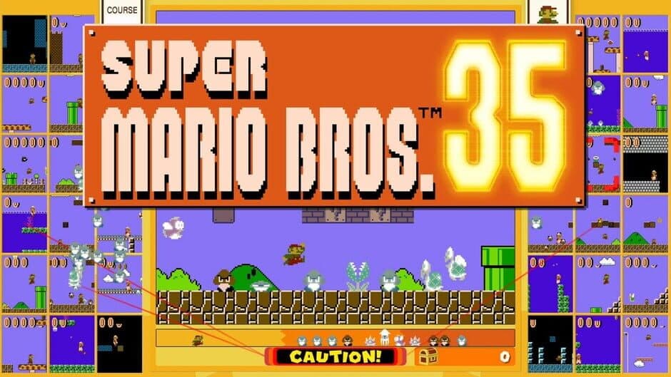 Super Mario Bros. 35 banner