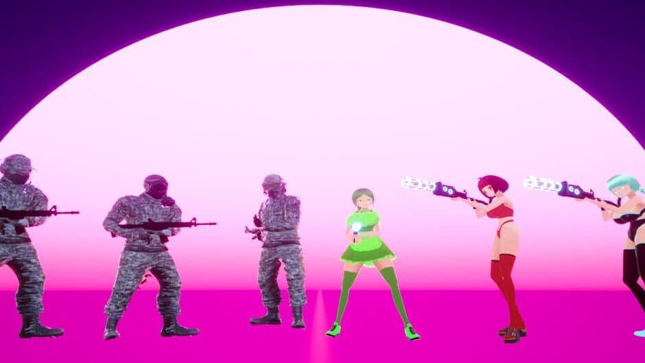 Anime Girls vs. Soldiers banner