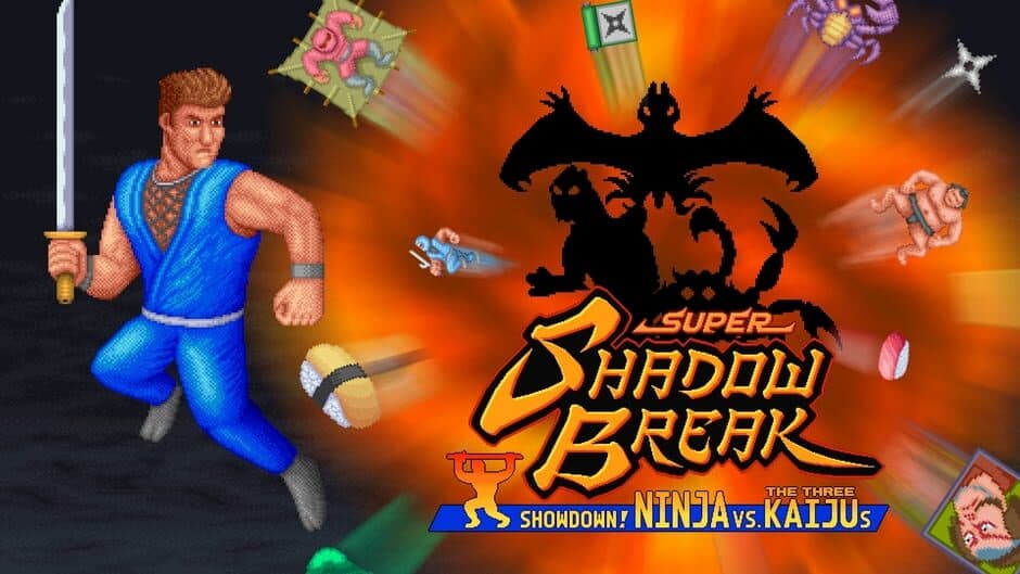 Super Shadow Break: Showdown! Ninja vs. The Three Kaijus banner