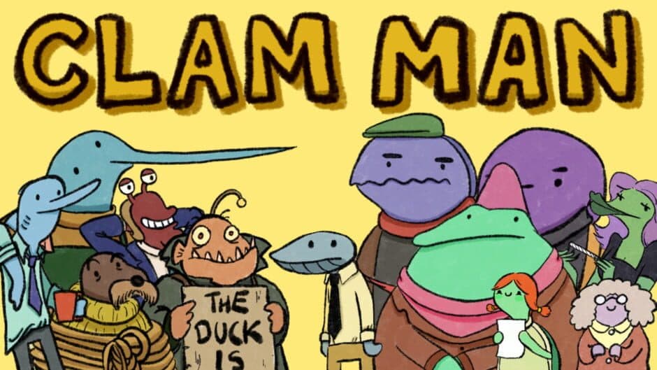 Clam Man banner