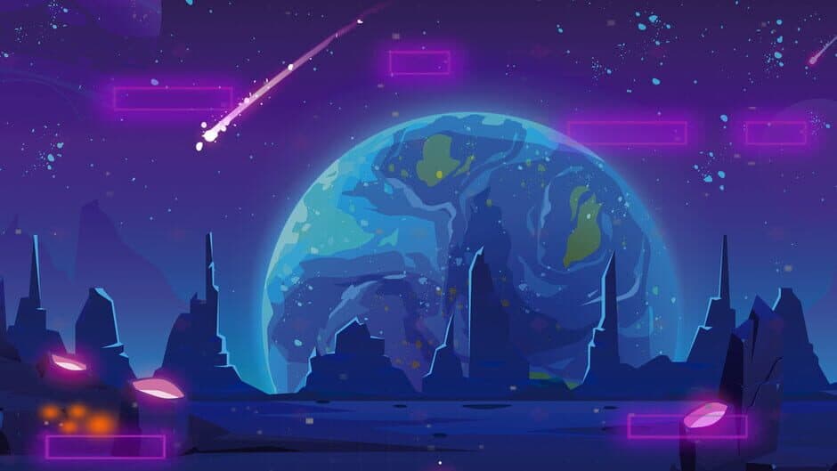 Just a ball: Jumping in the space banner