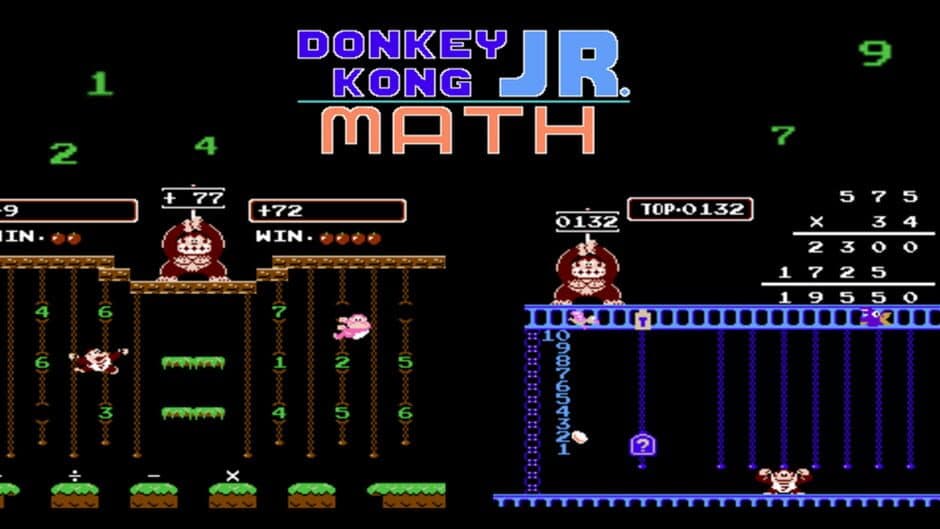 Donkey Kong Jr. Math banner