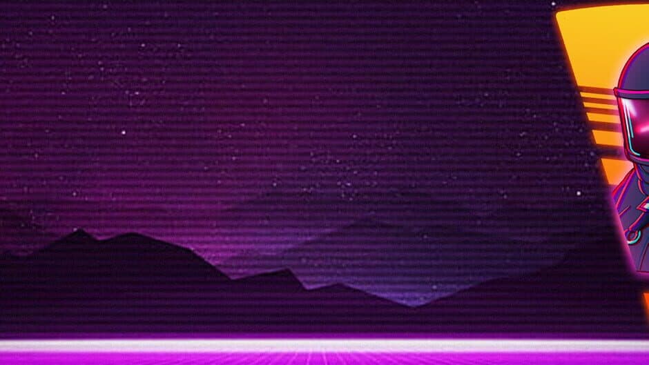 Pizza Synthwave banner