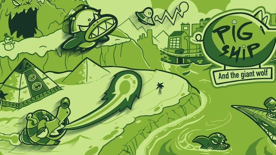 PigShip and the Giant Wolf banner