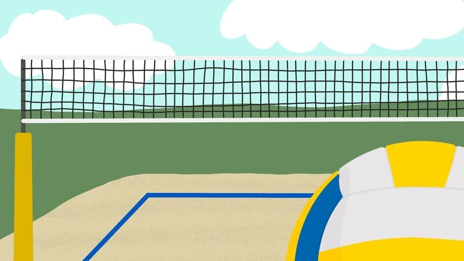 The Volleyball B banner