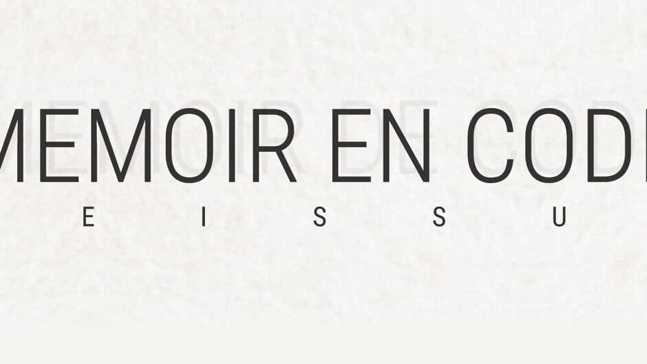 Memoir En Code: Reissue banner