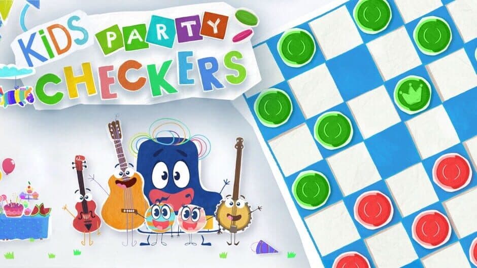 Kids Party Checkers banner
