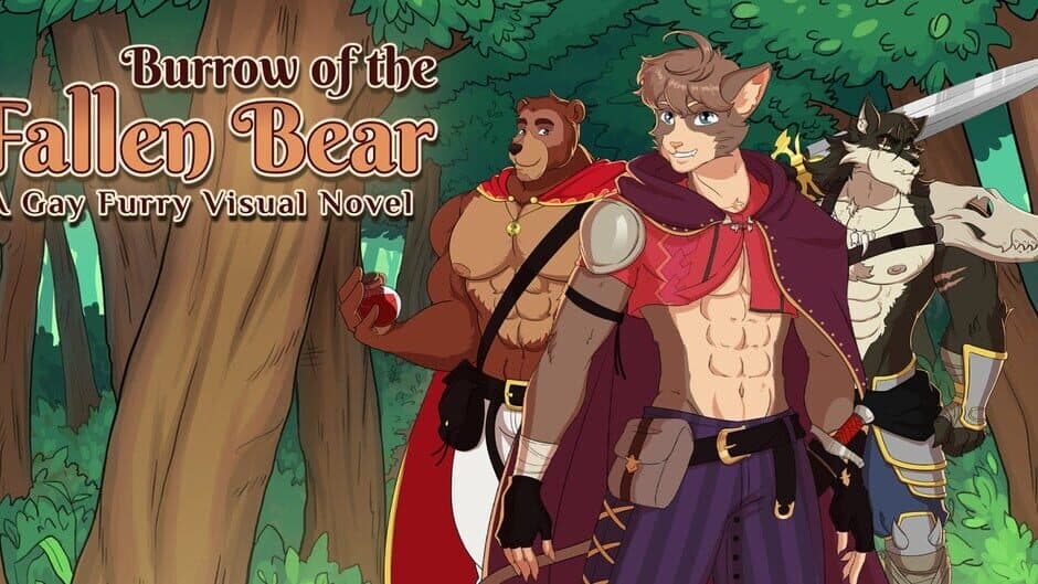 Burrow of the Fallen Bear: A Gay Furry Visual Novel banner