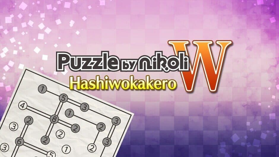 Puzzle by Nikoli W Hashiwokakero banner