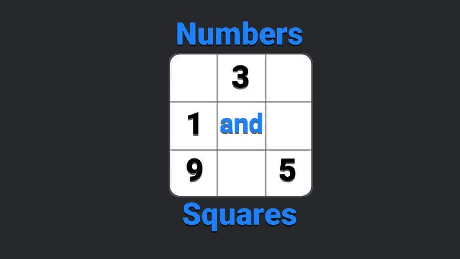 Numbers and Squares banner