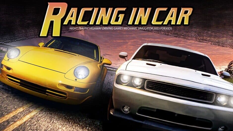 Racing in Car banner