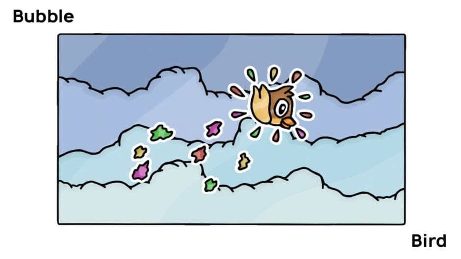 Bubble Bird banner