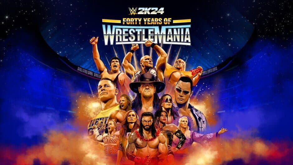 WWE 2K24 Forty Years of WrestleMania banner