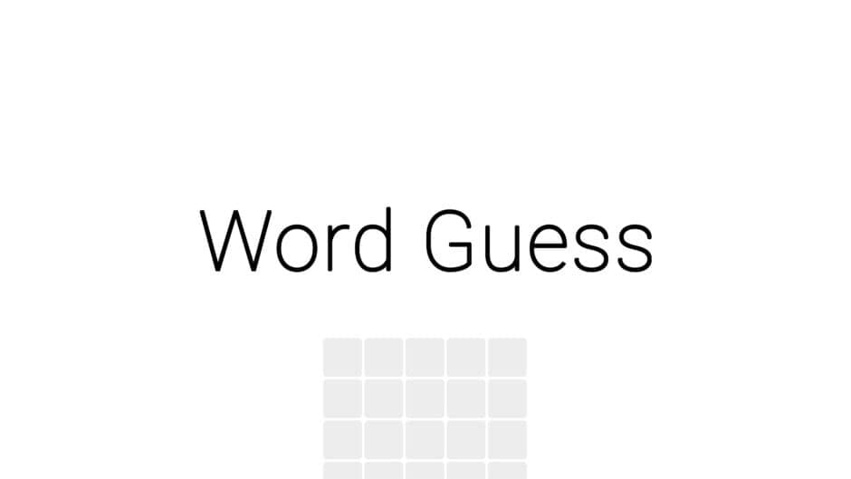 Word Guess banner