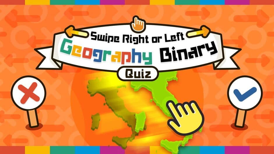 Swipe Right or Left Geography Binary Quiz banner