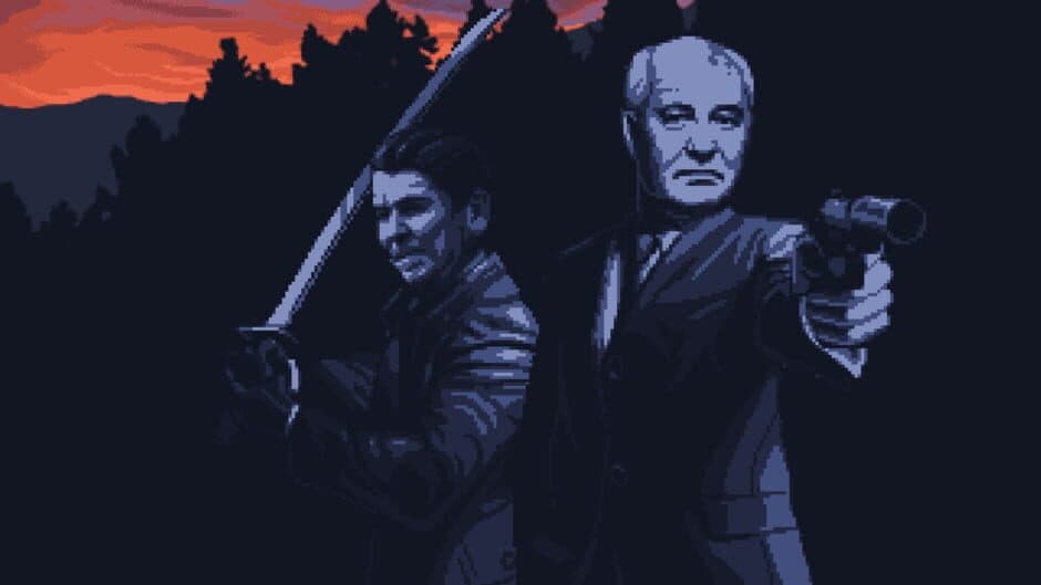 Reagan Gorbachev banner