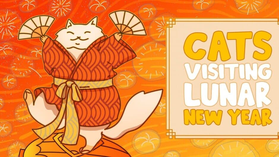 Cats Visiting Lunar New Year banner