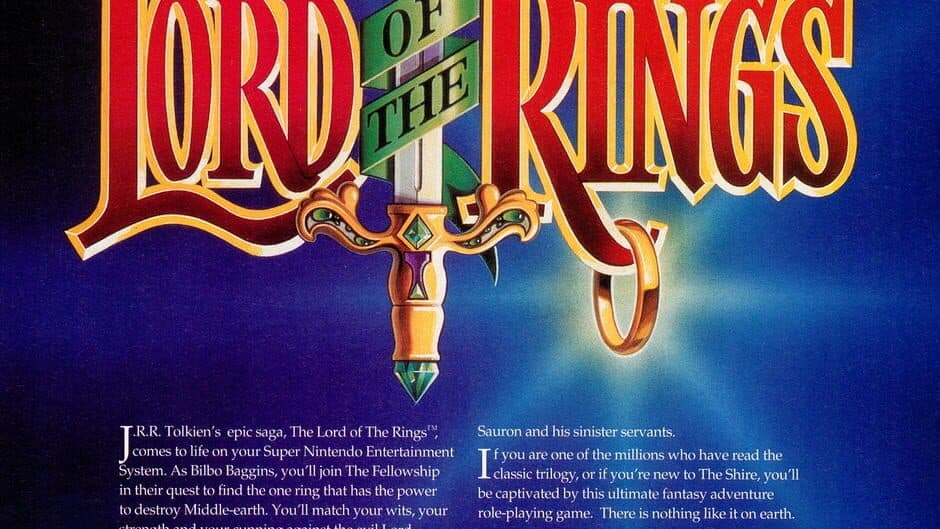 J.R.R. Tolkien's Lord of the Rings: Volume 1 banner