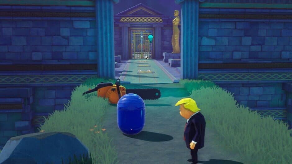 Trump Searching Vigaro banner