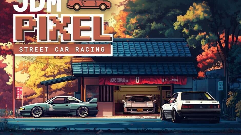 JDM Pixel Street Car Racing banner