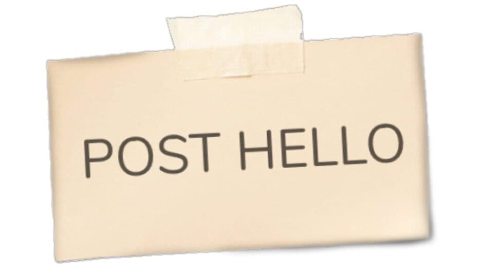 Post Hello banner