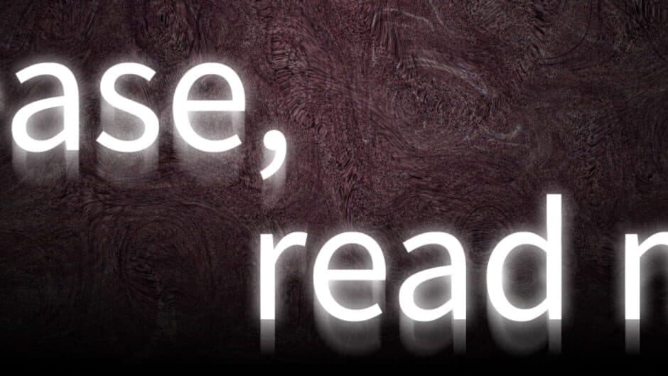 Please read me banner