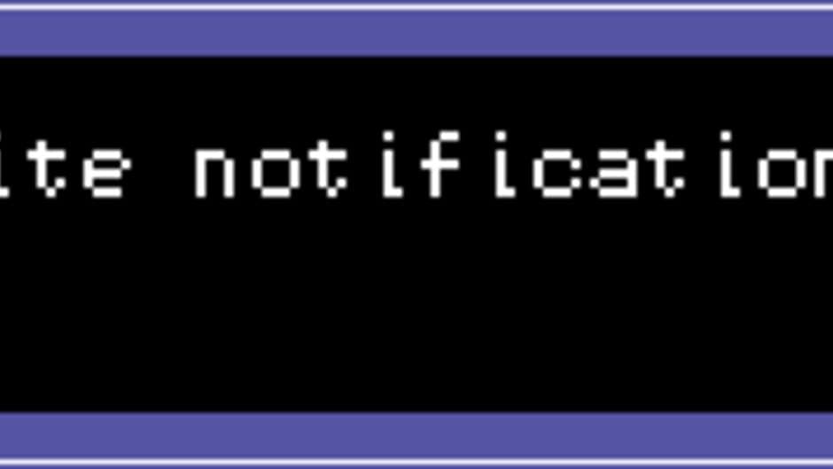 My Favorite Notification banner