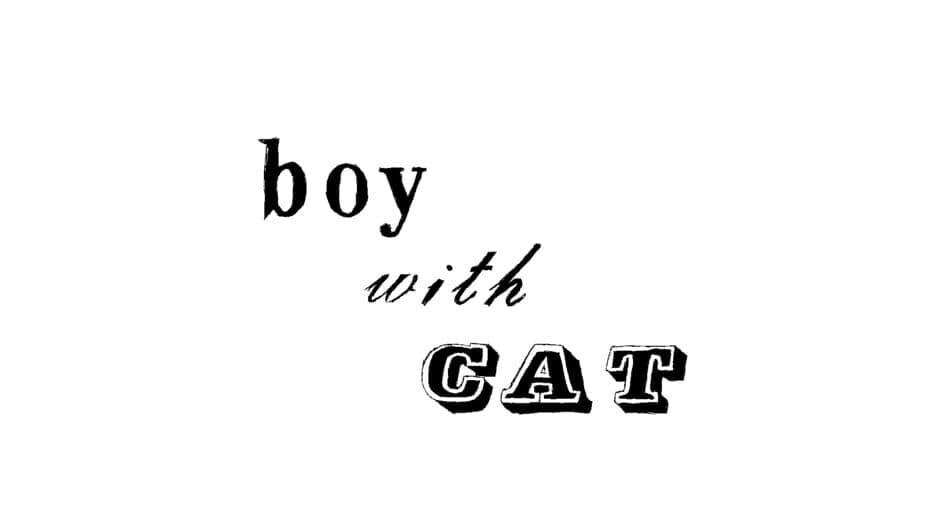 Boy with Cat banner
