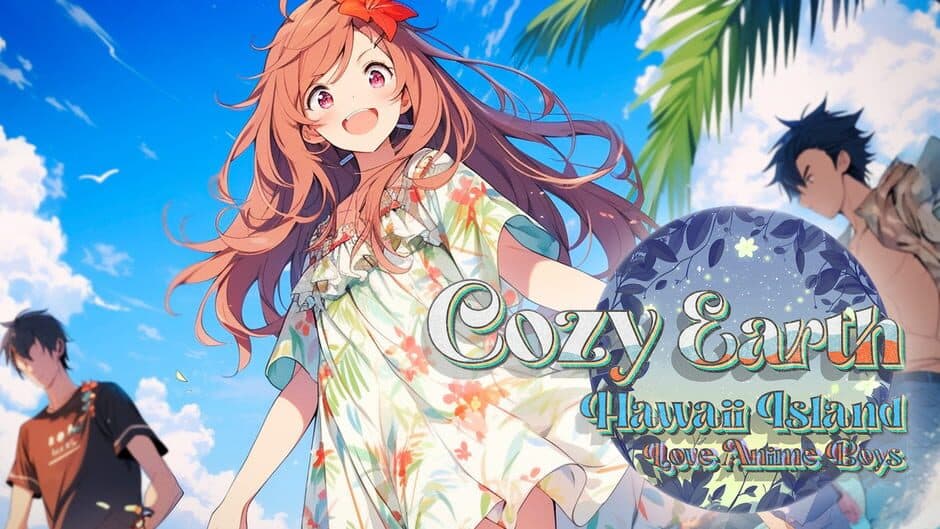 Cozy Earth: Hawaii Island Love Anime Boys banner