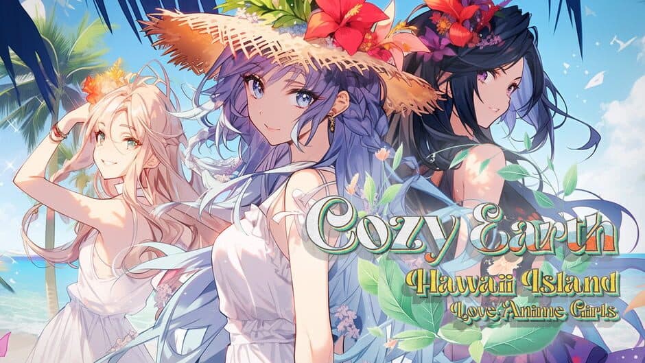Cozy Earth: Hawaii Island Love Anime Girls banner