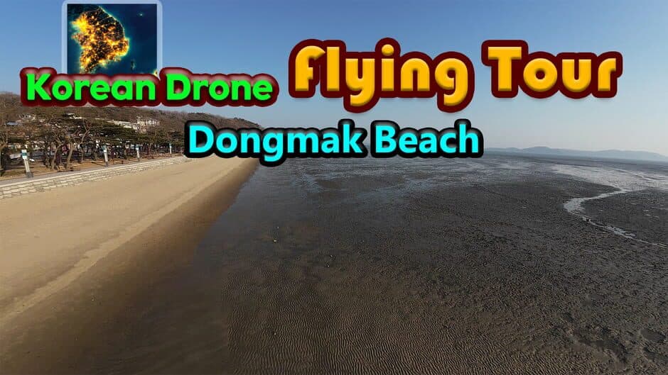 Korean Drone Flying Tour Dongmak Beach banner