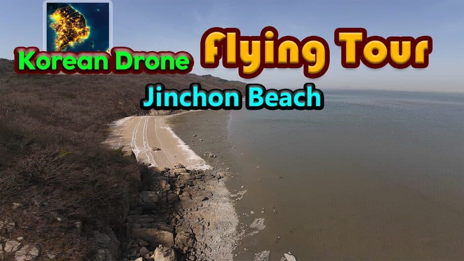 Korean Drone Flying Tour Jinchon Beach banner