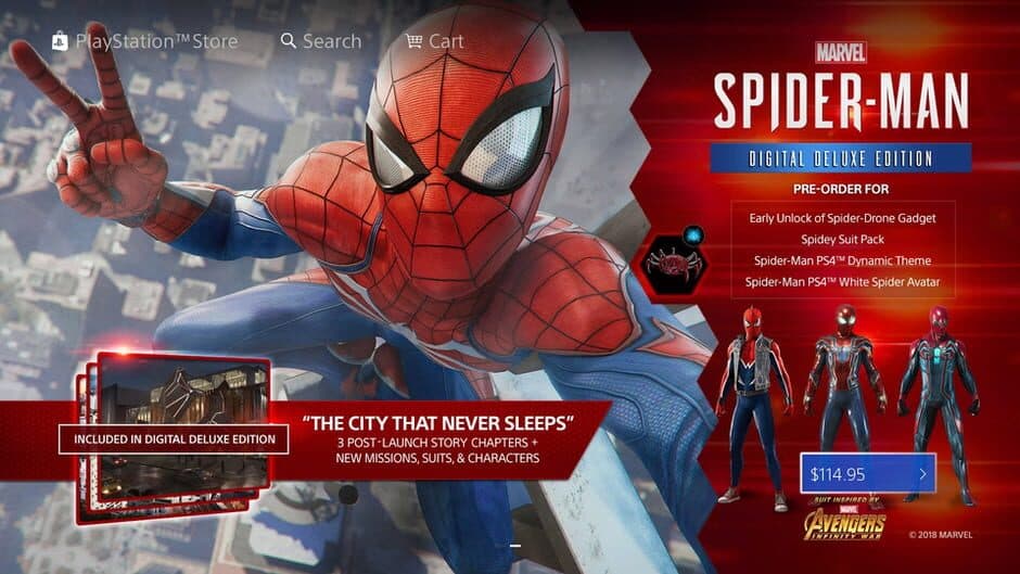 Marvel's Spider-Man Digital Deluxe Edition banner