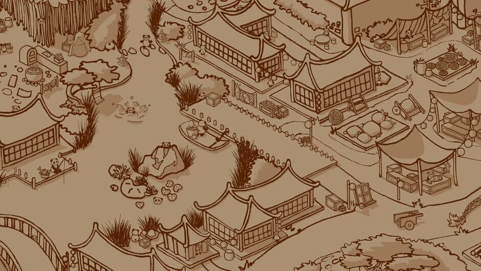 100 Hidden Pandas: Village banner