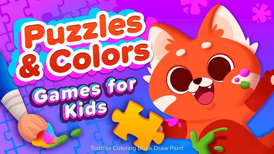Puzzles & Colors: Games for Kids - Toddler Coloring Book Draw Paint banner