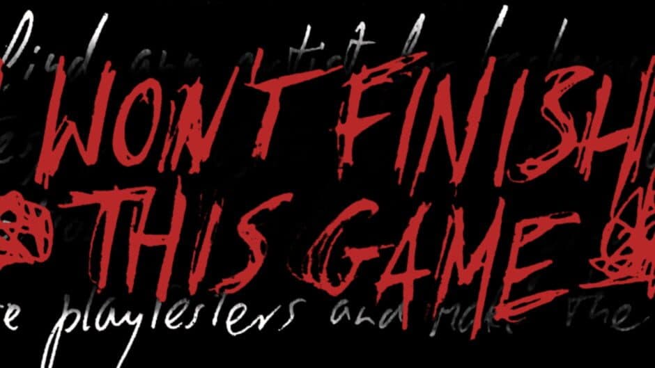 I won't finish this game banner