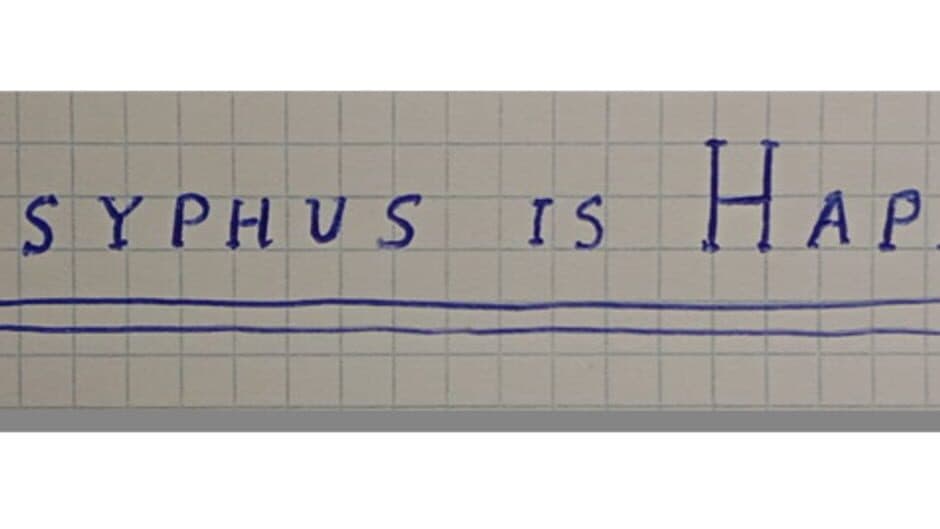 Sisyphus is Happy banner