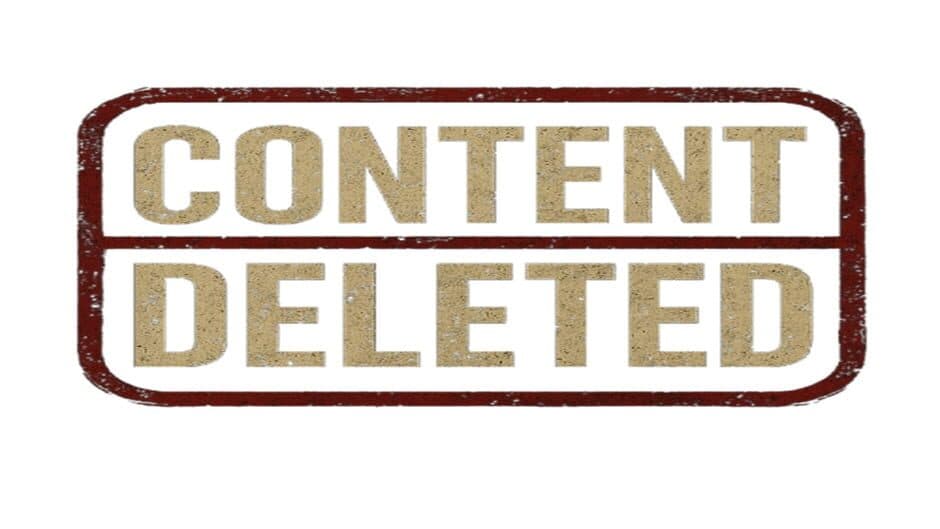 [ Content Deleted ] banner