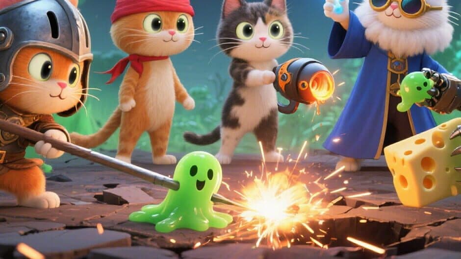 Cat vs. Slime banner