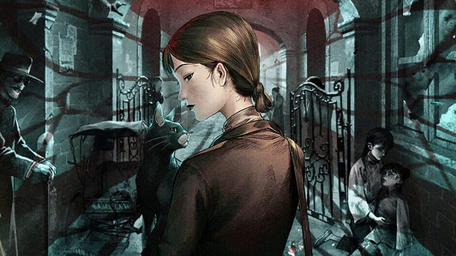 Cat Carried Butterfly banner