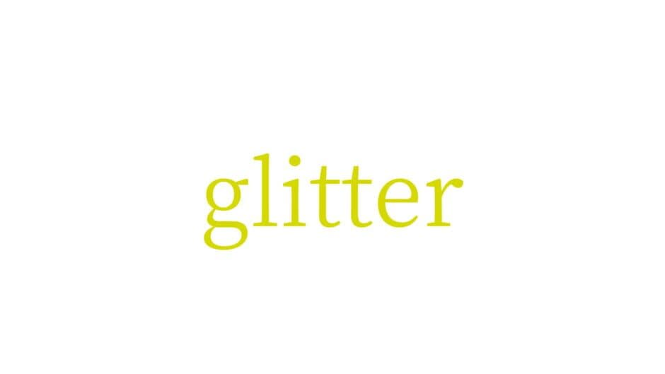 Glitter banner