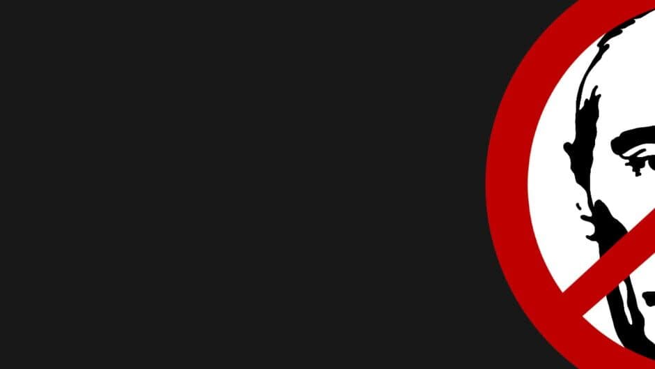 Fuck Putin banner
