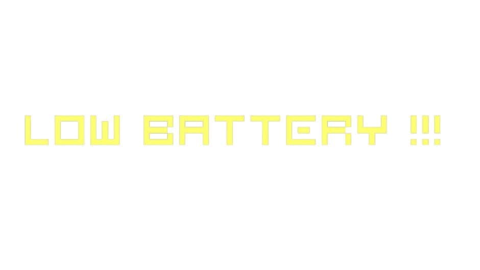 Low Battery banner