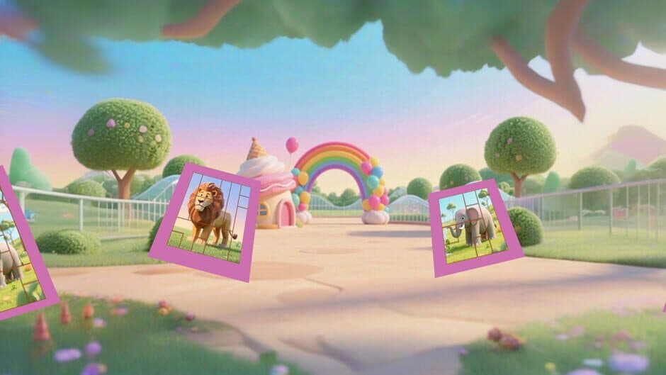 Mine Puzzle Pieces of Flower Garden World banner