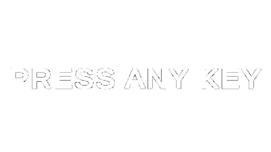 Press Any Key banner
