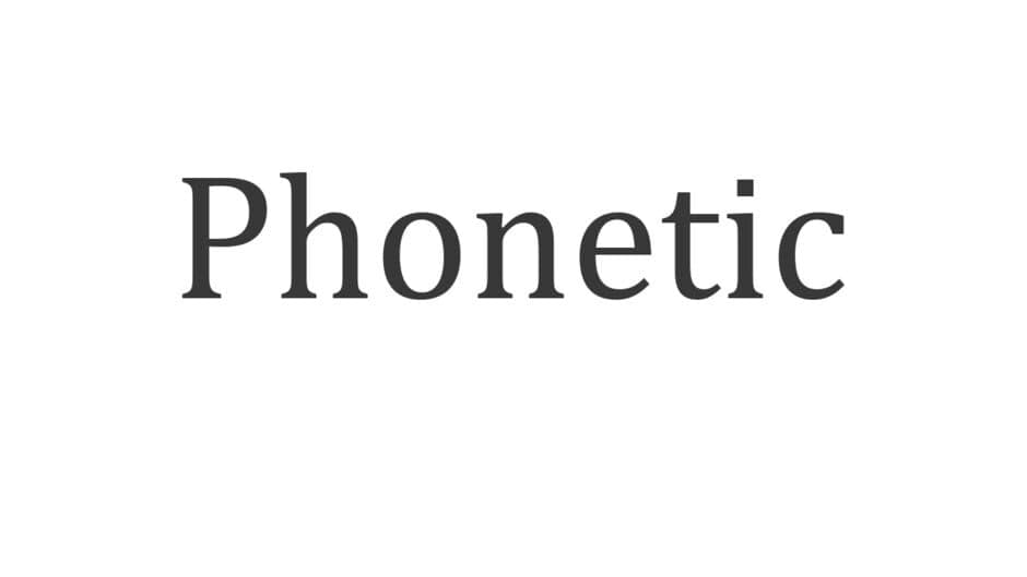 Phonetic banner