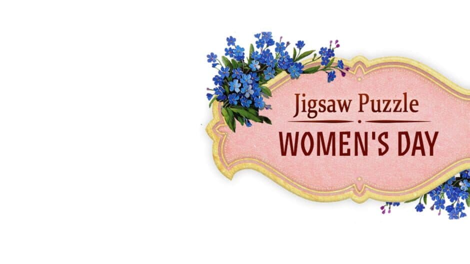 Jigsaw Puzzle. Women's Day banner