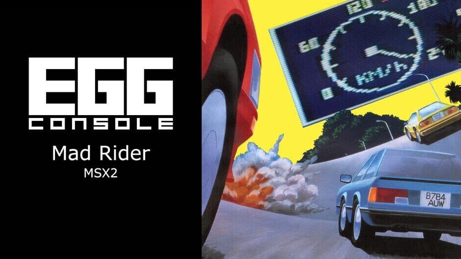 Eggconsole Mad Rider MSX2 banner