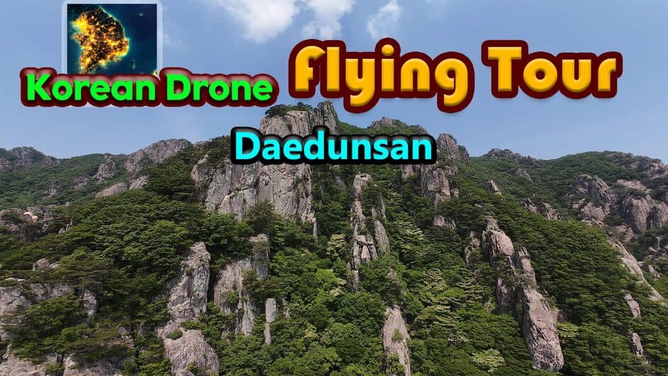 Korean Drone Flying Tour Daedunsan banner
